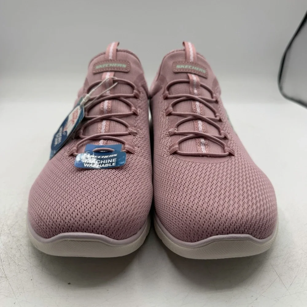 Skechers Summits Summer Blush Shoes Womens Sz 11 Mauve Slip On Sneaker 150268